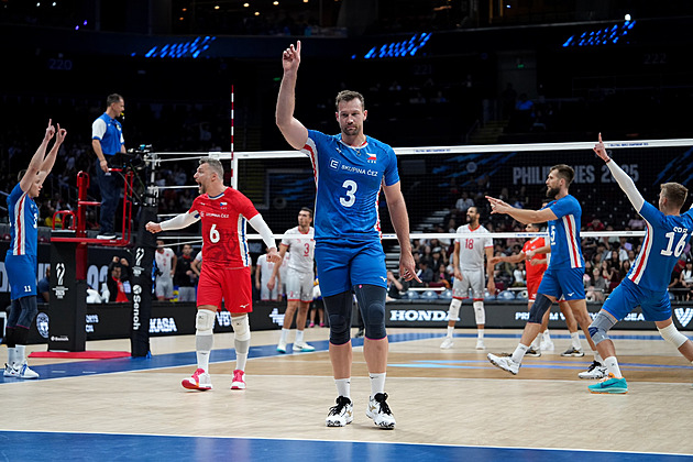 ONLINE: Česko - Írán. Oddechový čas pomohl, volejbalisté srovnávají