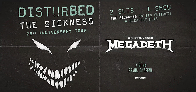 Vyhrajte vstupenky na Disturbed a Megadeth: metalová bouře v O2 areně