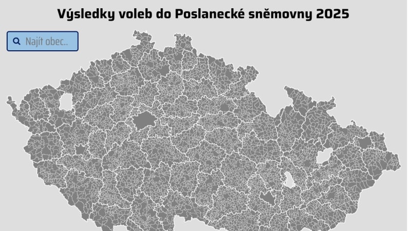 Jak volili vaši sousedé? Unikátní MAPA ukazuje výsledky v obcích po celém Česku