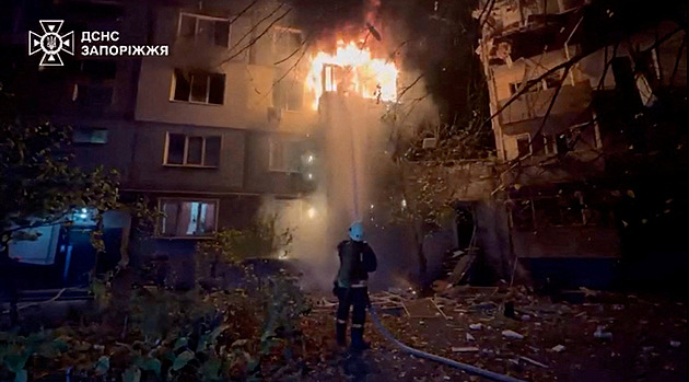 Ukrajina čelila dalším ruským vzdušným úderům, při náletech zemřeli dva lidé