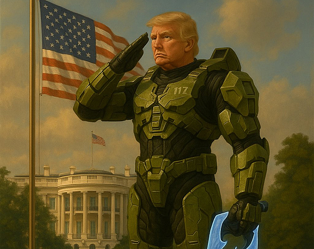 Donald Trump jako Master Chief. Bílý dům oslavuje konec konzolových válek
