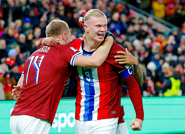 Haaland pomohl k vítězství, Norsko má díky tomu téměř jistý postup na MS